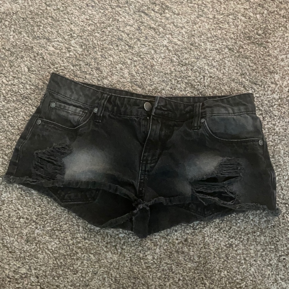 Cute black denim shorts . Size 27